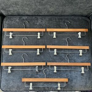 16” Wooden Pants Hanger Pack of 7